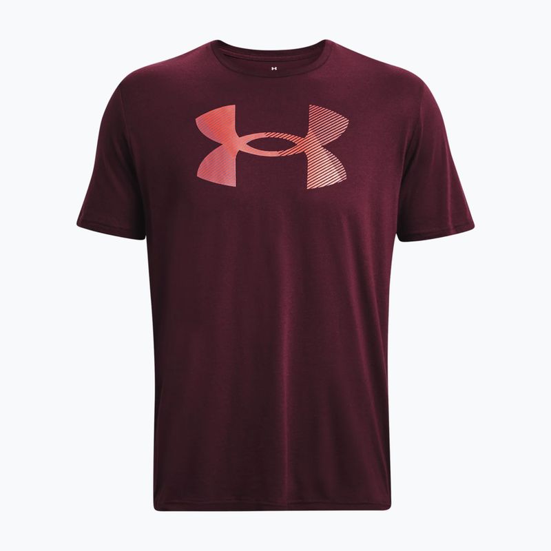 Pánské tričko Under Armour Big Logo Fill dark maroon/misty purple/venom red 4