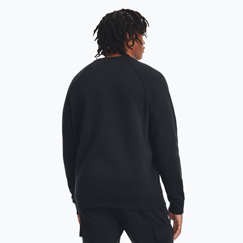 Pánská mikina Under Armour Rival Fleece Crew black/white 3