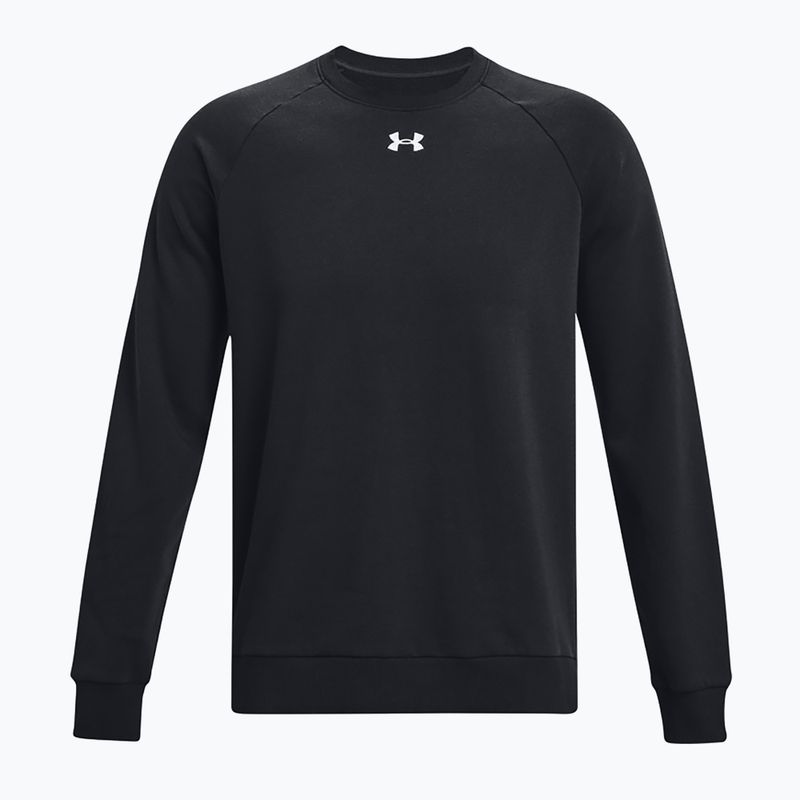 Pánská mikina Under Armour Rival Fleece Crew black/white 5