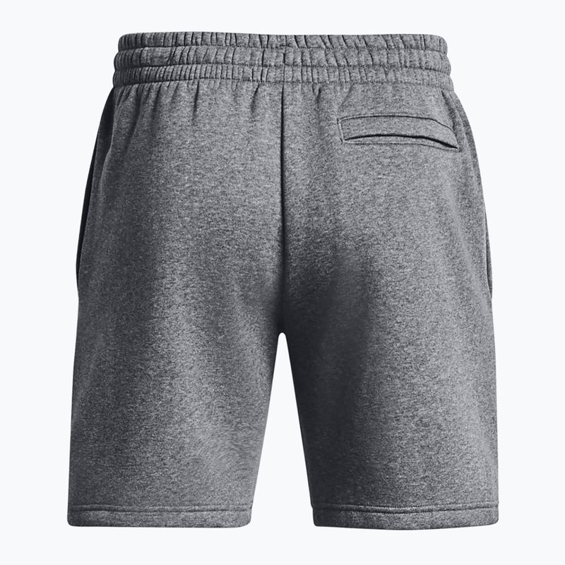 Pánské šortky Under Armour Icon Fleece Pitch grey medium heather/white 6