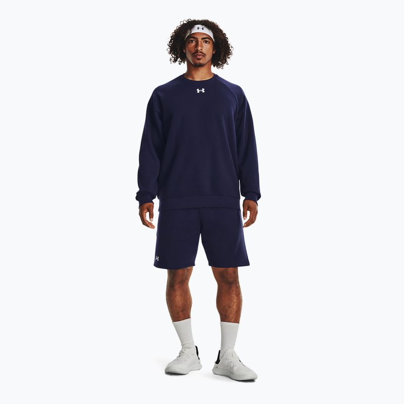 Pánská mikina Under Armour Rival Fleece Crew midnight navy/white 2