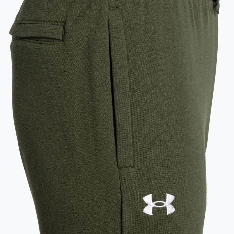 Under Armour pánské tréninkové kalhoty Rival Fleece Joggers marine od green/white 6