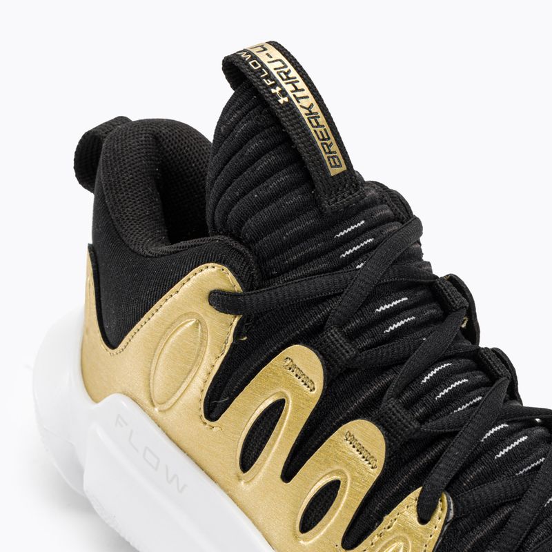 Dámské basketbalové boty Under Armour W Flow Breakthru 4 black/metallic gold/white 8