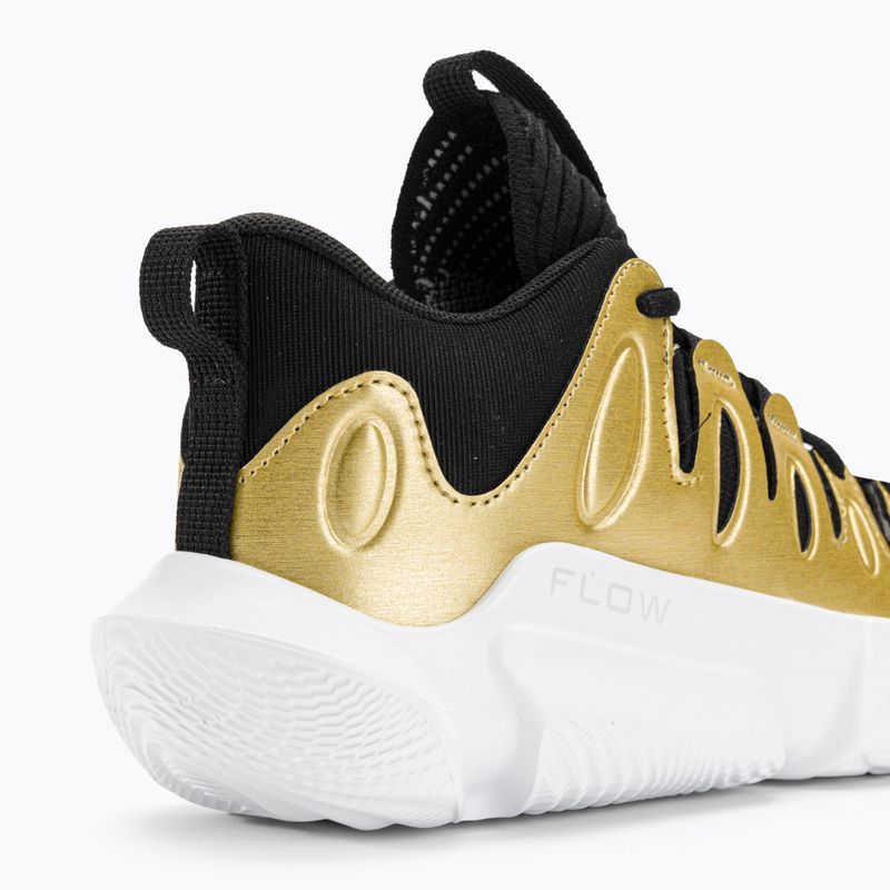 Dámské basketbalové boty Under Armour W Flow Breakthru 4 black/metallic gold/white 9