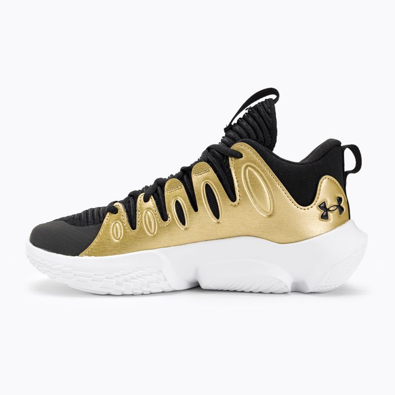 Dámské basketbalové boty Under Armour W Flow Breakthru 4 black/metallic gold/white 10