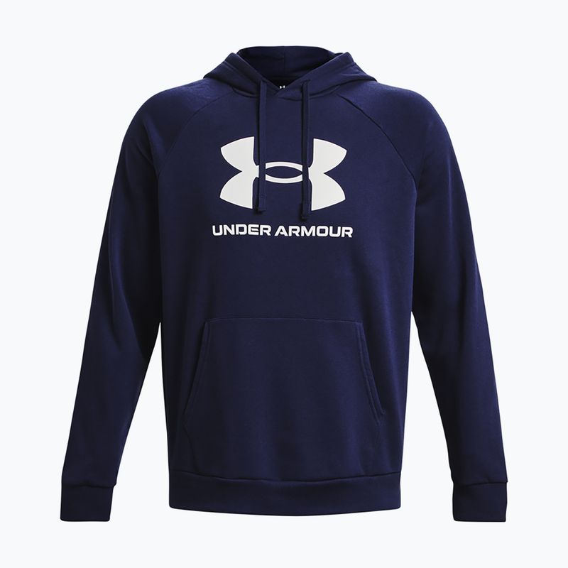 Pánská mikina Under Armour Rival Fleece Logo HD midnight navy/white 5