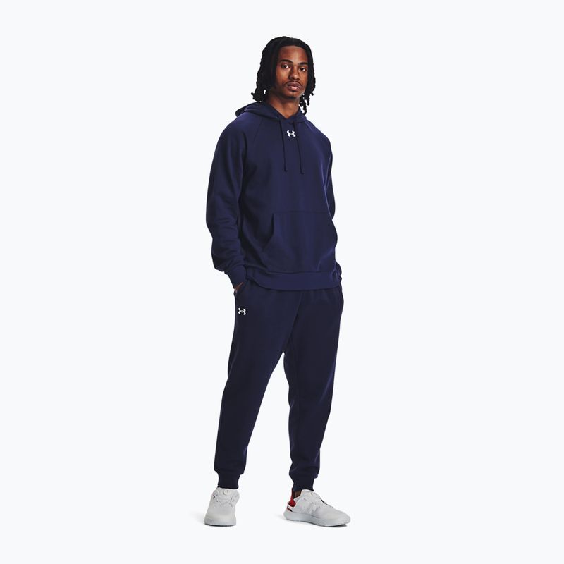 Pánské kalhoty Under Armour Rival Fleece midnight navy/white 2