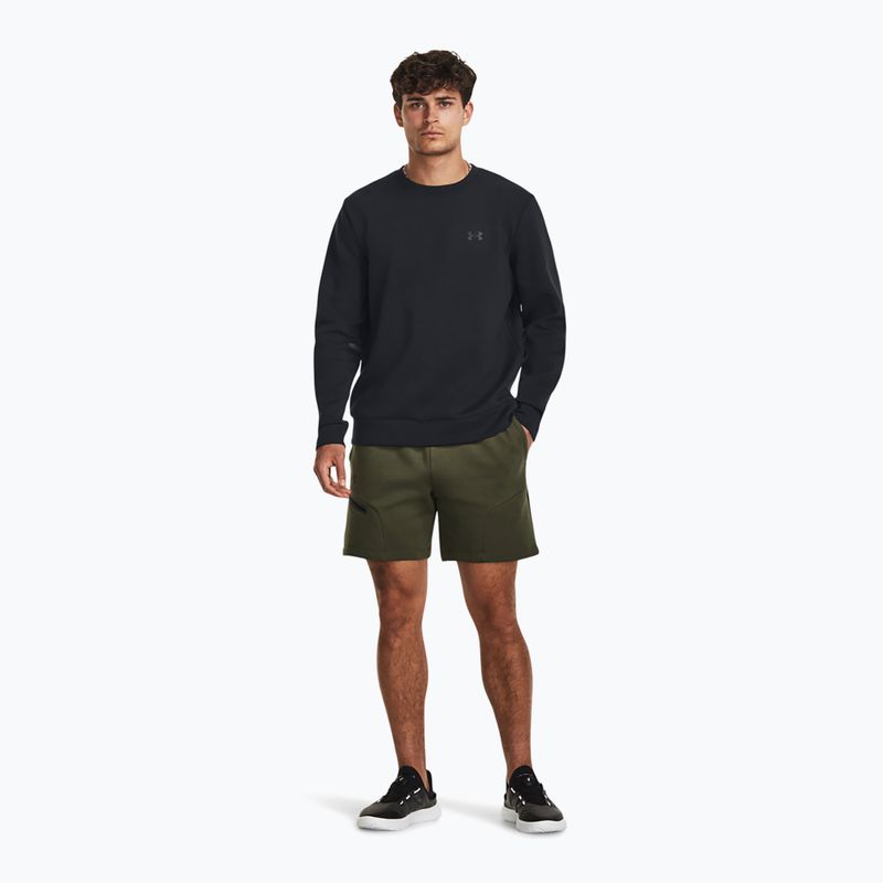 Pánská mikina Under Armour Unstoppable Fleece Crew black/black 2
