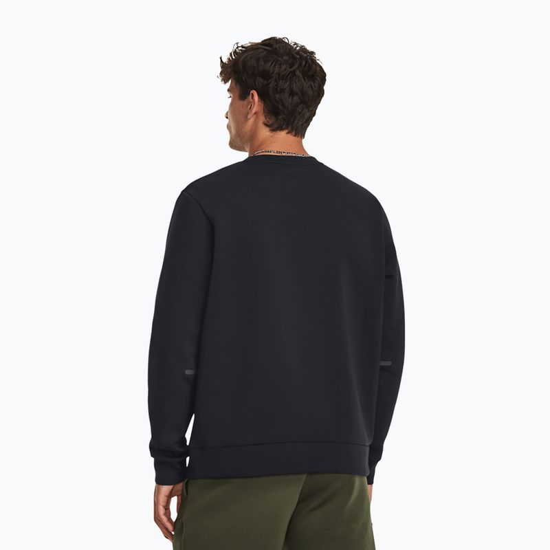Pánská mikina Under Armour Unstoppable Fleece Crew black/black 3