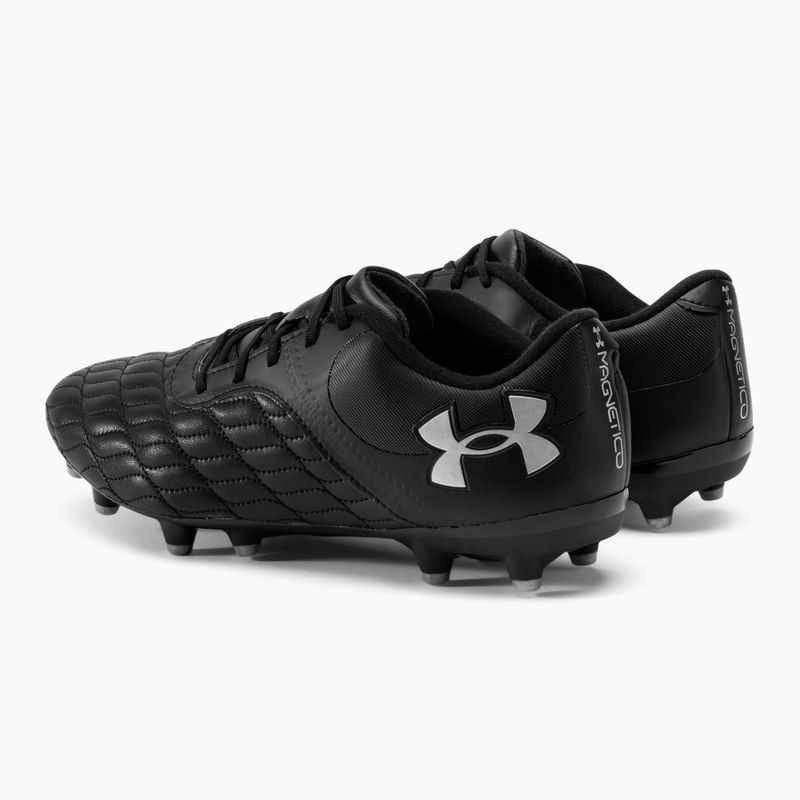 Kopačky Under Armour Magnetico Select 3.0 FG black/metallic silver 3