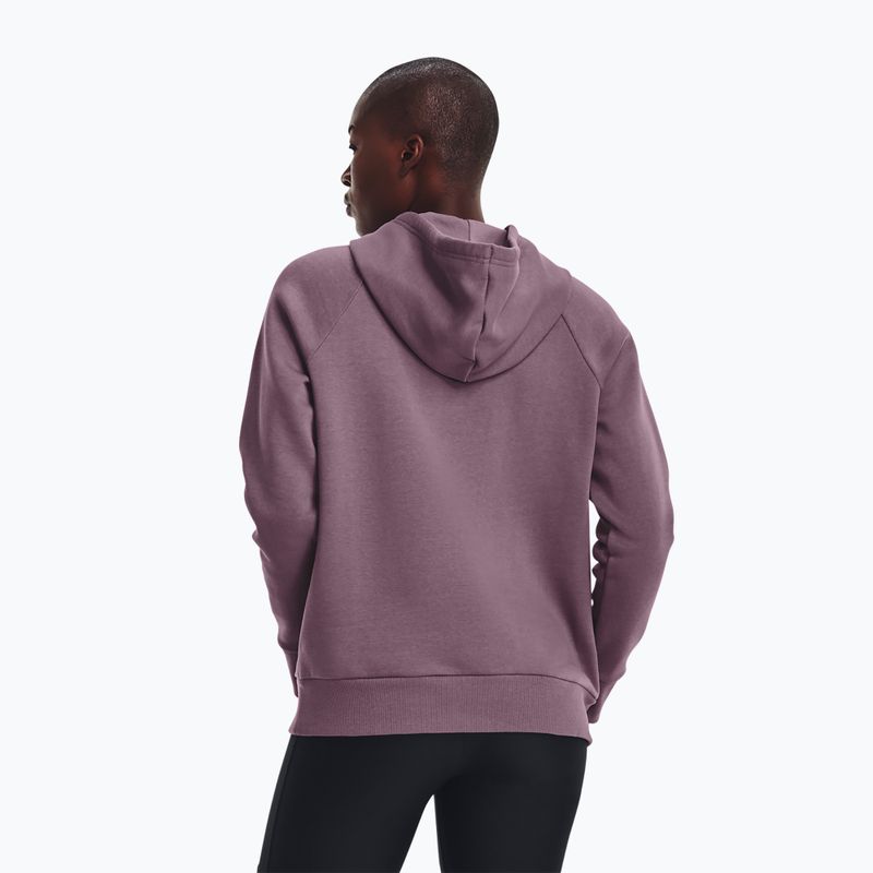 Dámská mikina  Under Armour Rival Fleece Big Logo misty purple/white 3