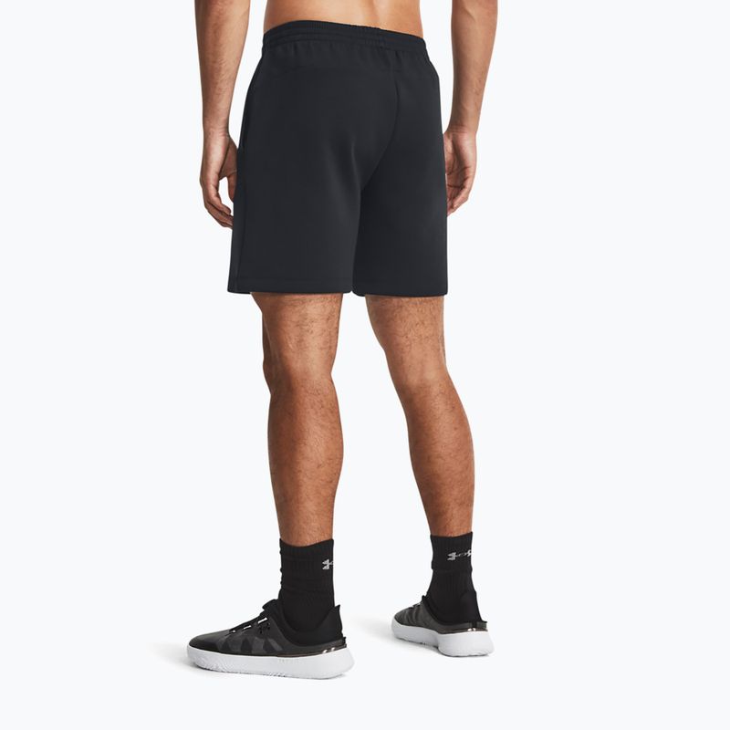 Pánské tréninkové šortky Under Armour Unstoppable Fleece black/black 3