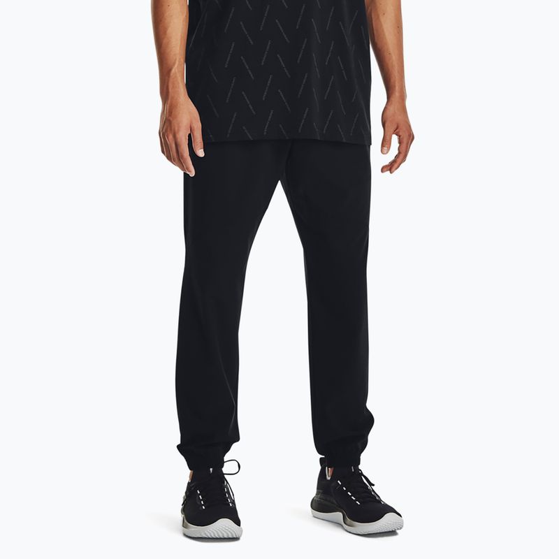 Pánské kalhoty  Under Armour Stretch Woven Joggers black/pitch gray