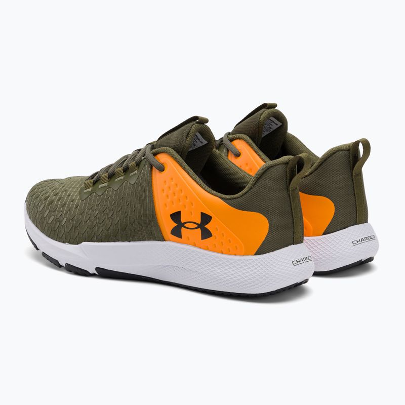 Pánské tréninkové boty Under Armour Charged Engage 2 marine from green/formula orange/black 3