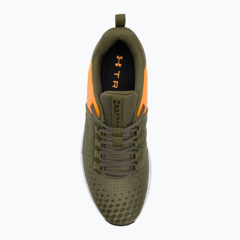 Pánské tréninkové boty Under Armour Charged Engage 2 marine from green/formula orange/black 6