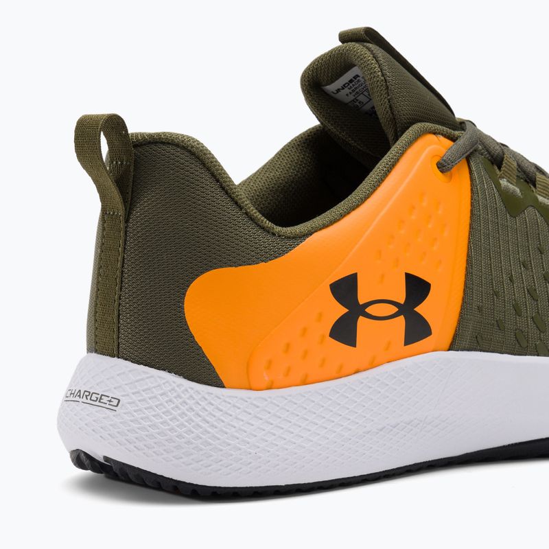 Pánské tréninkové boty Under Armour Charged Engage 2 marine from green/formula orange/black 9