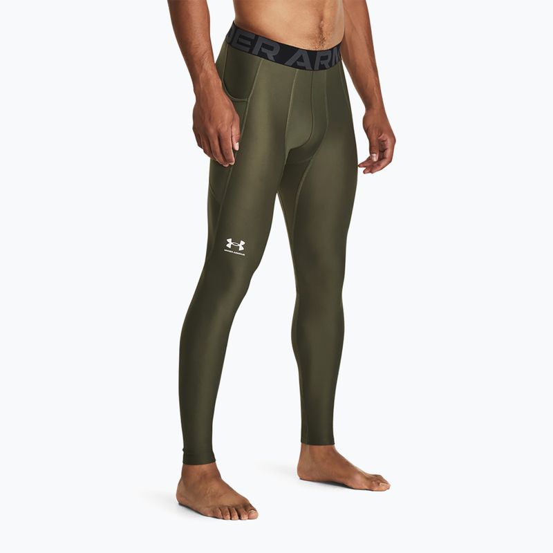 Pánské tréninkové legíny Under Armour HeatGear marine od green/white