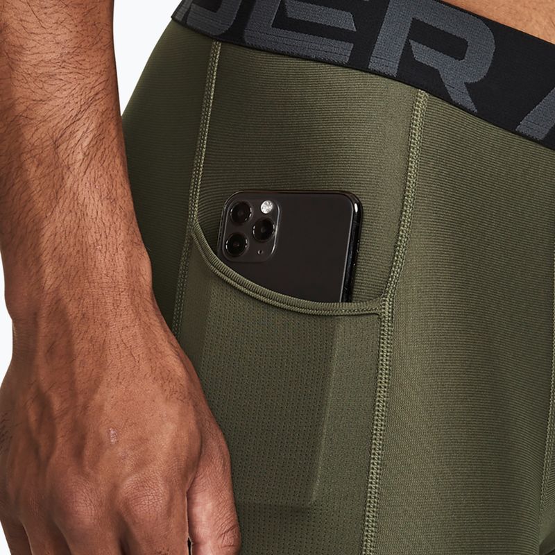 Pánské tréninkové legíny Under Armour HeatGear marine od green/white 4