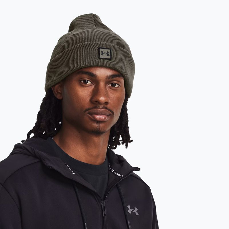 Zimní čepice Under Armour Halftime Cuff marine od green/black 3