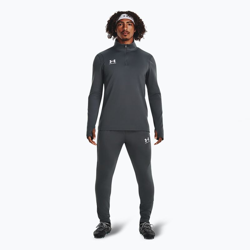 Pánská fotbalová mikina Under Armour Challenger Midlayer castlerock / white 2