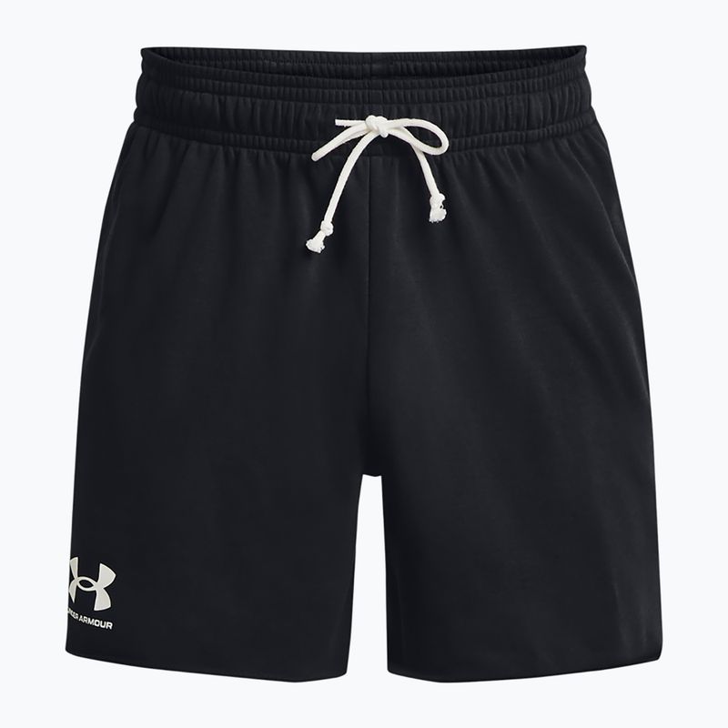 Pánské šortky Under Armour Rival Terry 6in black/onyx white 5