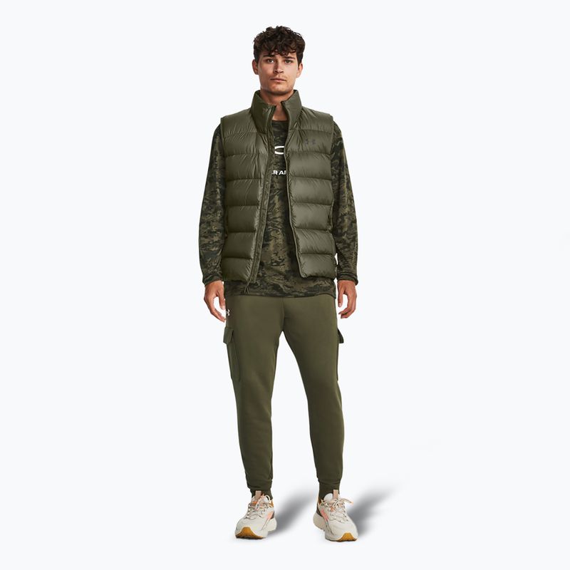 Pánské kalhoty Under Armour Rival Fleece Cargo Jogger marine od green / white 2