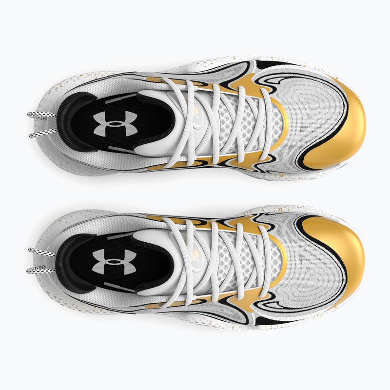 Basketbalové boty Under Armour Spawn 6 white/black/metallic gold 11