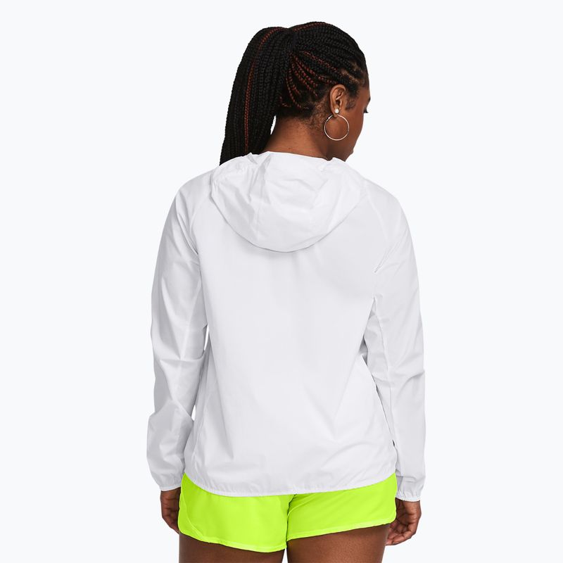 Dámská běžecká bunda Under Armour Phantom Windbreaker white/high-vis yellow/high-vis yellow 2