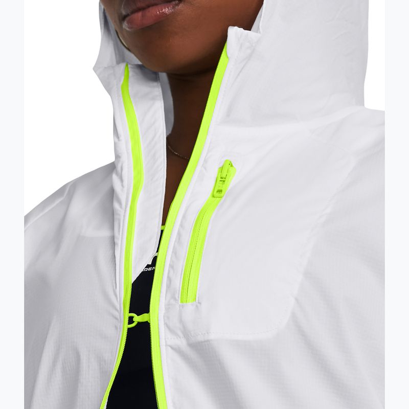 Dámská běžecká bunda Under Armour Phantom Windbreaker white/high-vis yellow/high-vis yellow 3