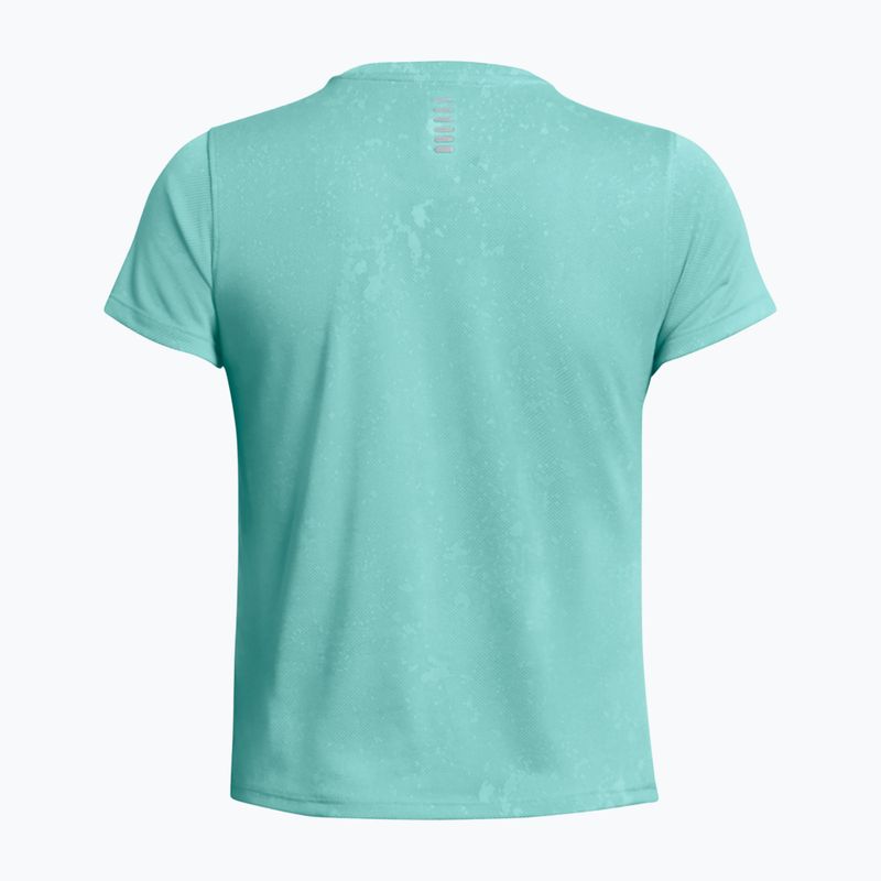 Dámské běžecké tričko Under Armour Streaker Splatter radiální tyrkysová/reflexní 4
