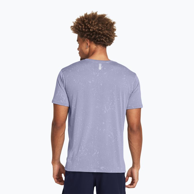 Pánské běžecké tričko Under Armour Streaker Splatter celeste/starlight/reflective 2