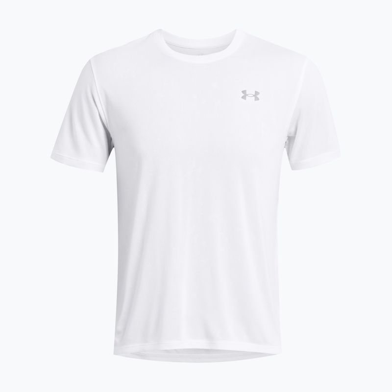 Pánské běžecké tričko Under Armour Streaker Splatter white/white/reflective 4
