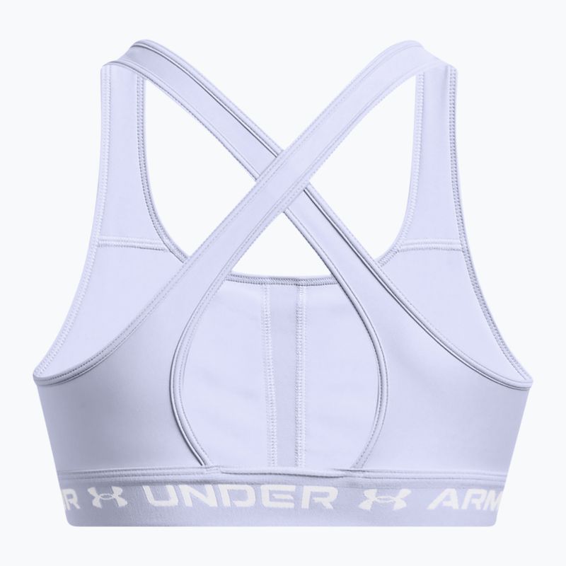 Fitness podprsenka Under Armour Crossback Mid celeste/celeste/white 5