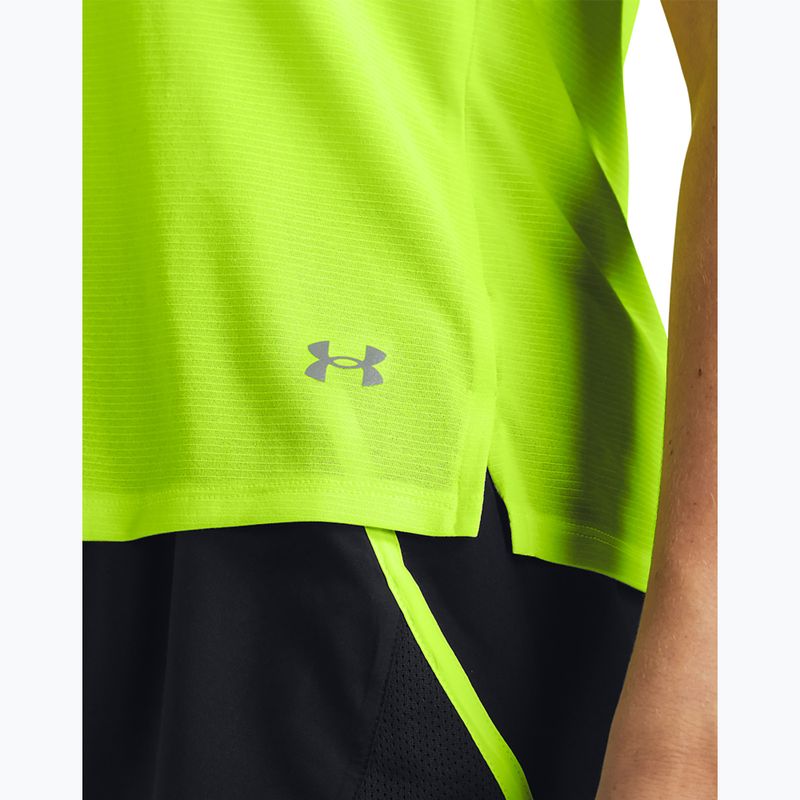Dámské běžecké tričko Under Armour Launch high vis yellow/reflective 3