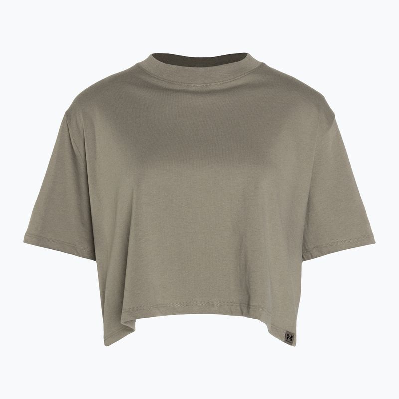 Dámské tričko  Under Armour Campus Boxy Crop taupe dusk/black 4