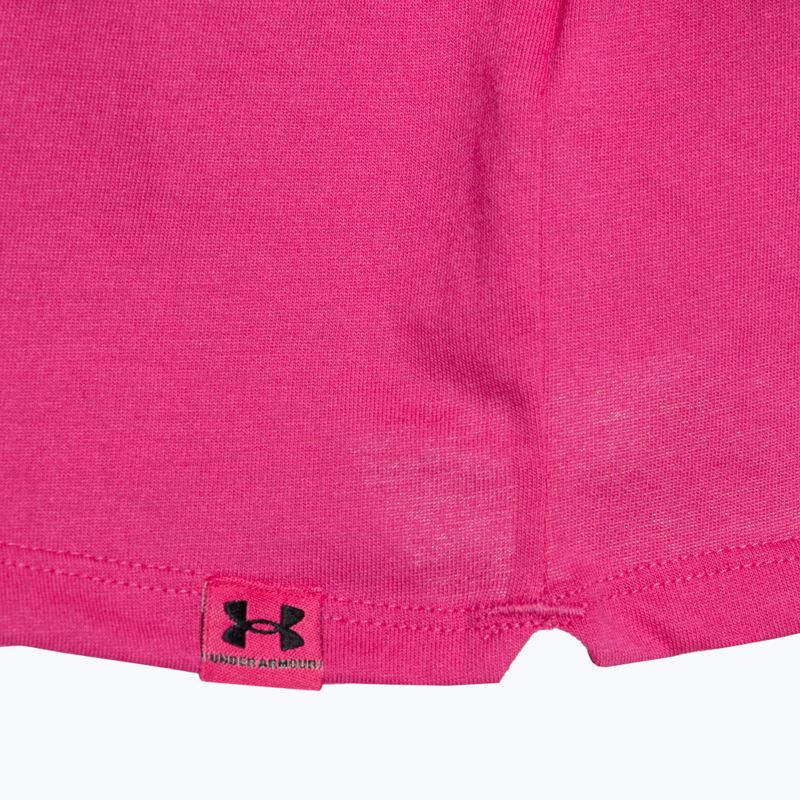 Dámské tričko  Under Armour Campus Boxy Crop astro pink/black 3