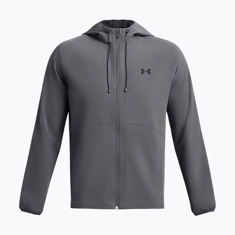 Pánská bunda  Under Armour Stretch Woven Windbreaker pitch gray/black 4