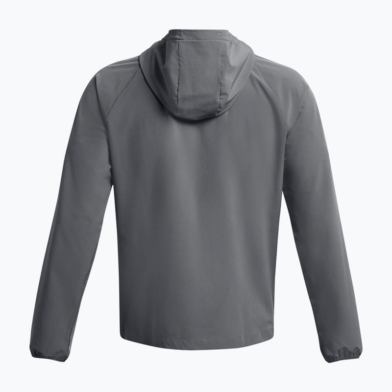 Pánská bunda  Under Armour Stretch Woven Windbreaker pitch gray/black 5
