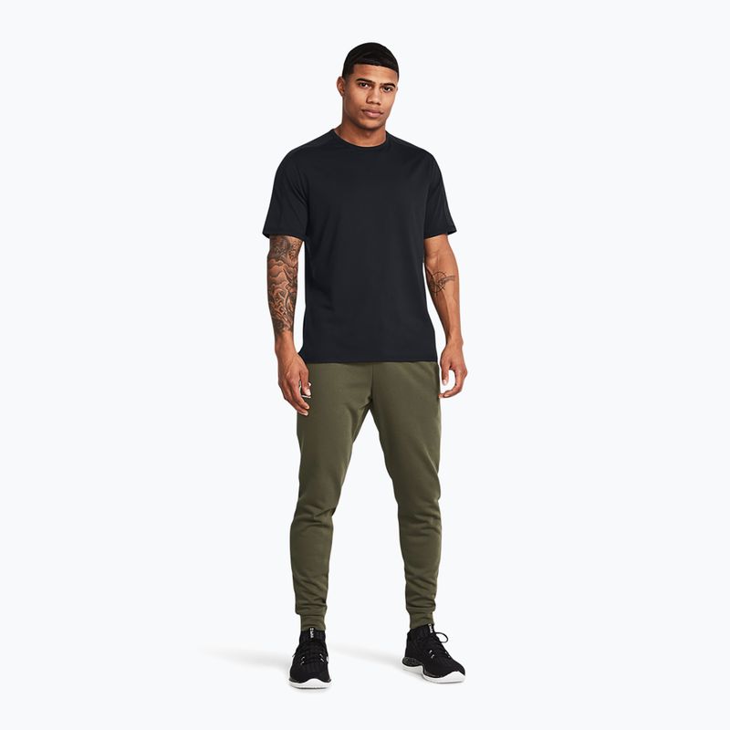 Pánské kalhoty Under Armour Rival Terry Jogger marine od green/onyx white 2
