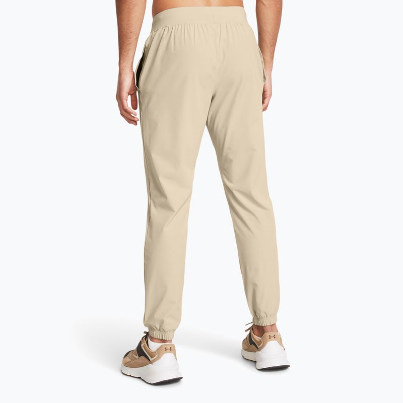 Pánské kalhoty  Under Armour Stretch Woven Joggers khaki base/black 3