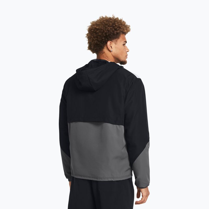 Pánská bunda  Under Armour Legacy Windbreaker black/castlerock/castlerock 2