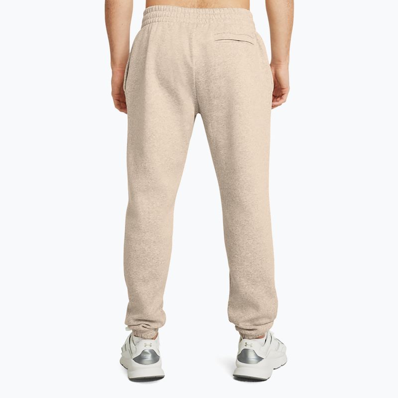 Pánské sportovní kalhoty  Under Armour Essential Fleece Joggers timberwolf taupe light hthr/timberwolf taupe 3