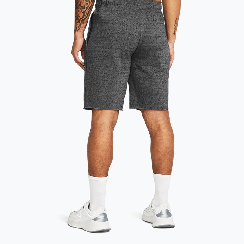 Pánské sportovní kraťasy  Under Armour Rival Terry castlerock light heather/onyx white 3