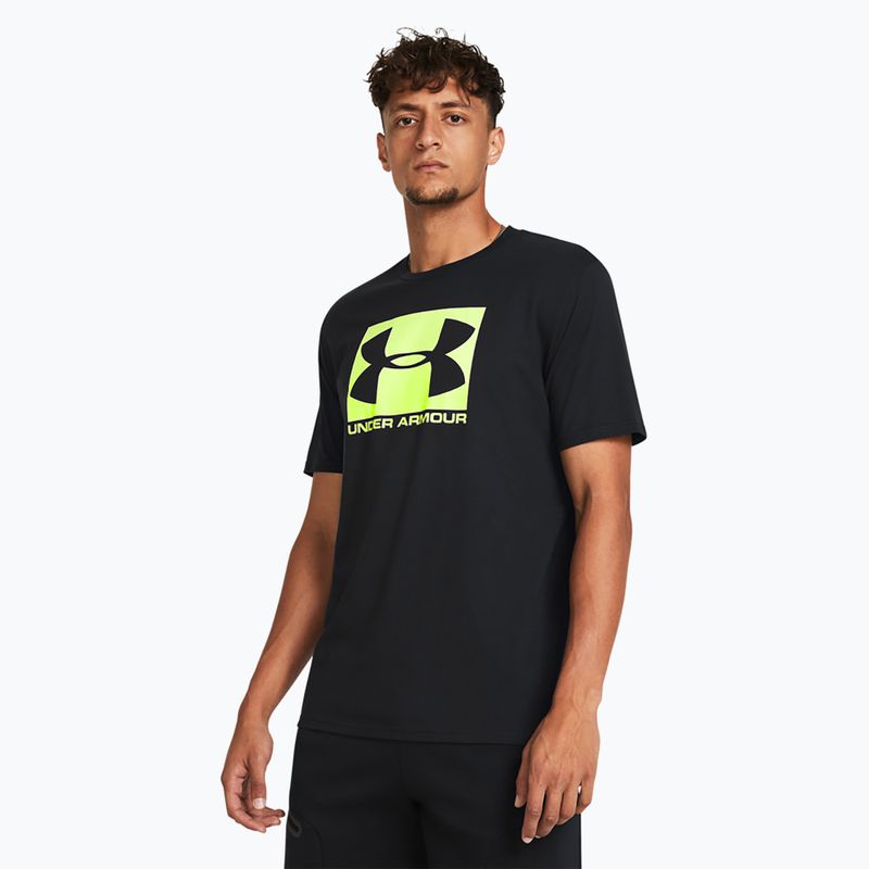 Pánské tričko Under Armour Boxed Sportstyle black/high vis yellow