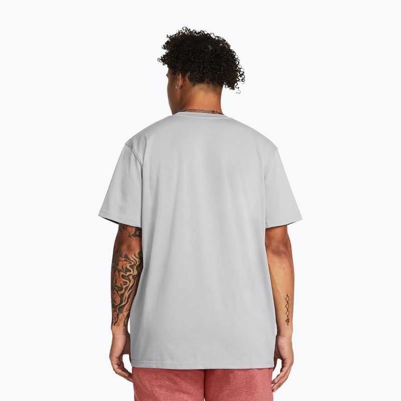 Pánské tričko Under Armour HW Armour Label mod gray medium heather/black 2