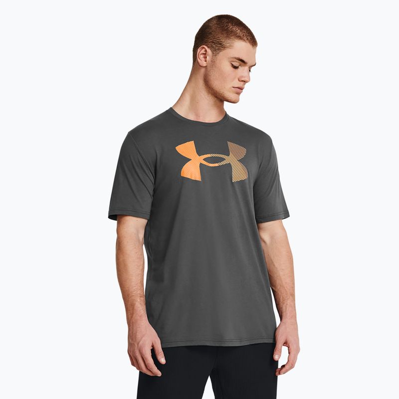 Pánské sportovní tričko  Under Armour Big Logo Fill castlerock/atomic/wild orange