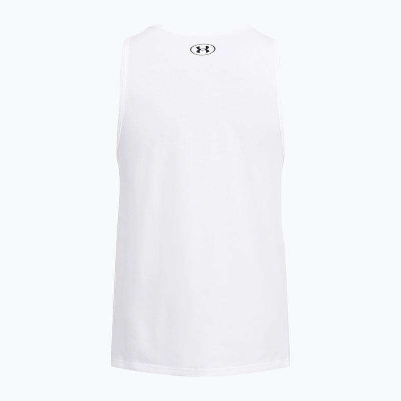Pánské tílko Under Armour Sportstyle Logo white/black 4