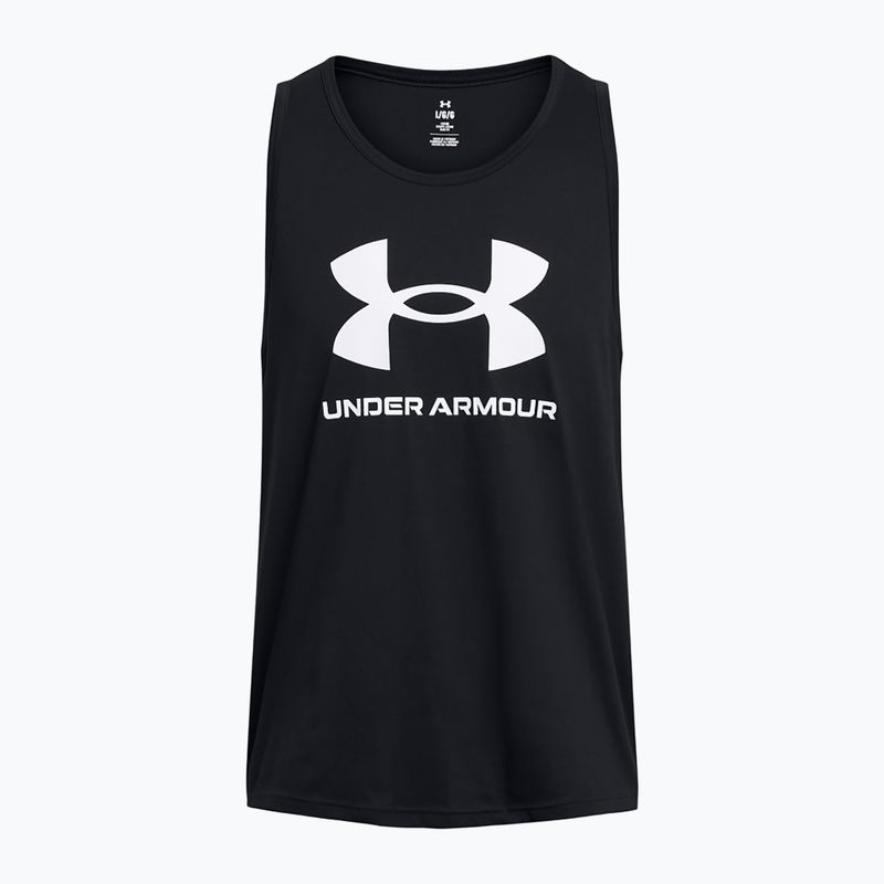 Pánské tílko Under Armour Sportstyle Logo black/white 3