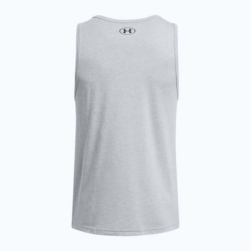 Pánské tílko Under Armour Sportstyle Logo steel light heather/black 4