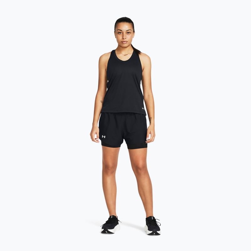 Dámské běžecké šortky Under Armour Fly By 2v1 black/black/reflective 2
